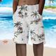 Herren Shorts Kurze Hosen Sommer-Shorts Strandshorts Kurze Hosen Baggy Shorts Kurze Hosen Kordelzug Elastische Taille Graphic Kokosnussbaum Atmungsaktiv Weich Kurz Casual Täglich Festtage