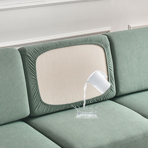 wasserdichte Sofabezüge, Sofa-Sitzkissenbezug für Hunde und Haustiere, Sofabezug für Zweisitzer, burgunderrot, L-Form, 3-Sitzer, Sessel, waschbarer, langlebiger Sofaschutz Image