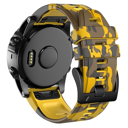 Uhrenarmband für Garmin MARQ Descent G1 Fenix 7 Sapphire Solar / 6 Pro / 5 Plus Forerunner 935 945 Fenix 7X / 6X / 5X / 3 Sapphire Fenix 6X Pro / 5X Plus / 3 HR Silikon Ersatz Gurt 22mm 26mm Image