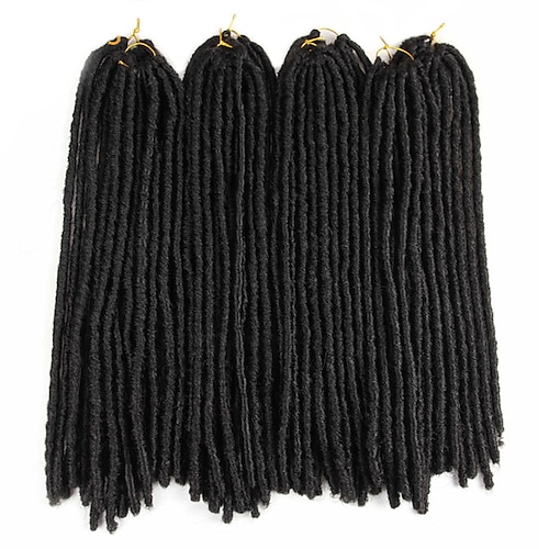 Faux Locs Dreadlocks Nu Locs Box Zöpfe Synthetische Haare Geflochtenes Haar 24 Wurzeln / Packung Image