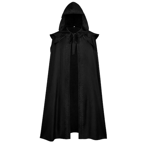 Vintage Punk Gothic Mittelalterlich Umhang Cosplay Kostüm Hexe Pestdoktor Wikinger Hexen Ranger Kostüm Herren Damen Unisex Keltisch Vikinger Fantasie Halloween Karneval Maskerade Leistung Bühne Image