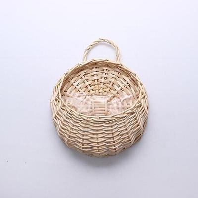 wandbehang blumenkorb dekoration gewebter korb strohkorb weidenblumentopf rattan korb pflanze rattan wandbehang blumenkorb großhandel Image