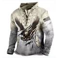 Herren Unisex Sweatshirt Schwarz Weiß Blau Lila Braun Rundhalsausschnitt Tempelritter Grafik Prints Print Lace up Sport Outdoor Täglicher Sport 3D Druck Designer Casual Big and Tall FrühlingHerbst