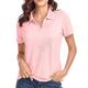 Polo T Shirt Damen Schwarz Weiß Rosa Feste Farbe Grundlegend Täglich Täglich Hemdkragen Regular Fit S