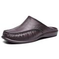 Herren Cloggs Pantoletten Hausschuhe Flip-Flops Fahrende Schuhe Halbschuhe Wanderschuhe Brautkleider schlicht Täglich EVA Atmungsaktiv Halbschuhe Dunkelbraun Schwarz Weiß Frühling Herbst