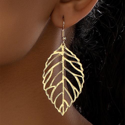 Damen Ohrringe Modisch Outdoor Blatt Ohrring