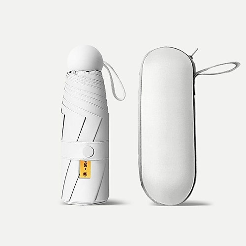 Reise-Sonnenschirm – automatisches Öffnen/Schließen, leicht und tragbar, robuster, wasserdichter Faltsonnenschirm mit UV-Schutz für Sonne und Regen – für Männer und Frauen Image