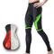 Herren Radhose lang Fahhrad Leggings MTB Mountain Rennrad Sport Geometrisch 3D-Pad Atmungsaktiv Rasche Trocknung Feuchtigkeitsabsorbierend Grün Gelb Elasthan Bekleidung Fahrradbekleidung / elastisch