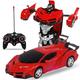 Fernbedienung verwandeln Auto-Roboter-Spielzeug mit Lichtern Verformung RC-Auto 360 rotierendes Stunt-Rennwagen-Spielzeug