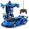 Fernbedienung verwandeln Auto-Roboter-Spielzeug mit Lichtern Verformung RC-Auto 360 rotierendes Stunt-Rennwagen-Spielzeug