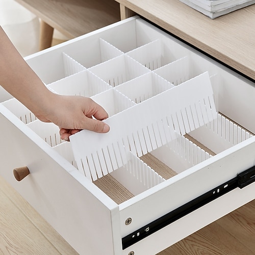verstellbarer Schubladenteiler, DIY-Lagerregale, Haushalt, freie Kombination, Trennwand, Make-up, Socken, Unterwäsche, Organizer