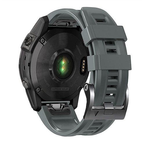 Uhrenarmband für Garmin Fenix 7 7X 6 6X Pro Epix Pro 47mm 51mm Instinct 2X Approach S70 47mm S62 S60 Forerunner 955 945 Epix Marq Descent Quatix 22mm 26mm Silikon Ersatz Gurt 22mm 26mm Sportarmband Image