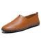 Herren Loafer Slip On Übergrössen Handgefertigte Schuhe Komfort Schuhe Wanderschuhe Klassisch Brautkleider schlicht Outdoor Täglich Leder Atmungsaktiv Halbschuhe Blaue Mulde Schwarze Mulde Weiße