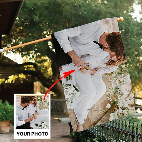 Individualisierte Gartenflagge 12x18 Zoll Design mit Ihrem Foto Beste Abschlussgeschenk Garten Patio Flagge Hofflagge Doppelseitig 1 Stück Personalisierte Maßanfertigung Flagge