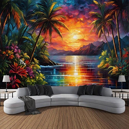Psychedelischer abstrakter Wald zum Aufhängen, Wandteppich, Wandkunst, großer Wandteppich, Wanddekoration, Fotografie, Hintergrund, Decke, Vorhang, Zuhause, Schlafzimmer Wohnzimmer Wandtuch XXL Natur Image
