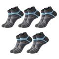 Herren 5 Paare Socken Ankle Socken Laufsport Socken Schwarz Blau Farbe Farbblock Freizeitskleidung Urlaub Wochenende Mittel Sommer Frühling Warm-Ups