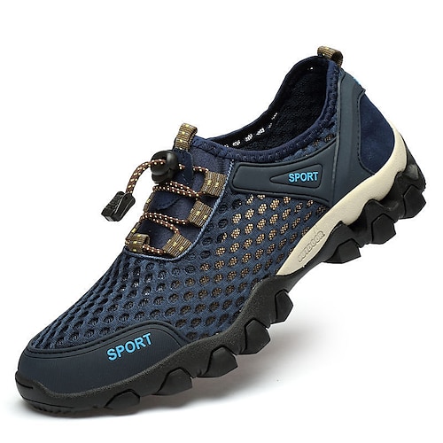 Atmungsaktive Mesh-Trailrunning-Schuhe für Herren – leichte, rutschfeste Outdoor-Sportschuhe zum Wandern, Spazierengehen und für Wassersport Image