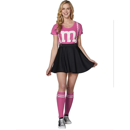 Karnevalskostüm Cheerleader Karneval Cosplay Kostüm Cosplay Sexy Kostüm Erwachsene Damen Karneval Karneval Leistung Party Einfaches Karnevalskostüm Verkleiden