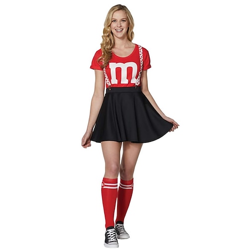 Karnevalskostüm Cheerleader Karneval Cosplay Kostüm Cosplay Sexy Kostüm Erwachsene Damen Karneval Karneval Leistung Party Einfaches Karnevalskostüm Verkleiden