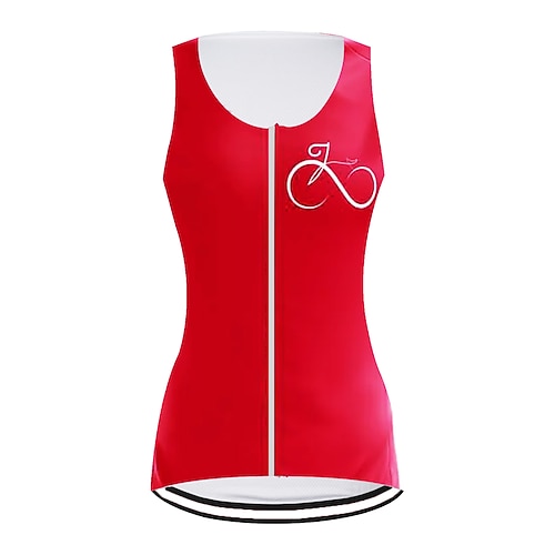 Damen Fahrradweste Radtrikot Grafik Lustig Ärmellos Fahhrad Trikot Oberteil mit 3 Gesäßtaschen Mountainbike MTB Straßenradsport Schnelltrocknend Reflektierende Streifen Feuchtigkeitsableitend Image