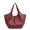 Herren Damen Handtasche Schultertasche PU-Leder Party Einkaufen Rutschfest Großes Fassungsvermögen Langlebig Einfarbig Leopard Dunkelbraun Leopard Weinrot