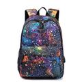 Rucksack für Herren, Damen, Kinder, Schultasche, Büchertasche, 3D-Druck, funktioneller Rucksack, USB, täglich, Galaxie, 3D-Druck, Leinwand, großes Fassungsvermögen, wasserdichter Reißverschluss, Schwarz, Rot, Blau