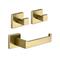 Badezimmer-Accessoires-Set Edelstahl bestehend aus Einzelhandtuchhalter Toilettenpapierhalter Kleiderhaken und Handtuchregal Wandmontage golden 1 oder 3 oder 4 Stck