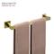 Badezimmer-Accessoires-Set Edelstahl bestehend aus Einzelhandtuchhalter Toilettenpapierhalter Kleiderhaken und Handtuchregal Wandmontage golden 1 oder 3 oder 4 Stck