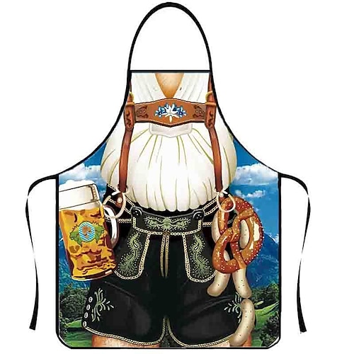 Oktoberfest Schürze Dirndl Lederhosen Oktoberfest / Bier Bayerisch Bayerisches Paar Bayerisch München Wiesn Wiesn Damen Stoff im traditionellen Stil Schürze Image