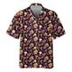 Herren Hemd Hawaiihemd Sommerhemd Grafik-Shirt Aloha-Shirt Pilz Umlegekragen Schwarz Gelb Schwarz / Violett Rote Purpur Outdoor Strasse 3D Button-Down Bekleidung Modisch Designer Brautkleider