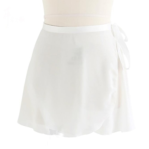 Ballett Sportkleidung Röcke Sattelgurt Pure Farbe Damen Leistung Ausbildung Hoch Chiffon Image