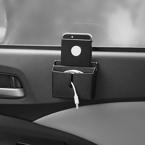 Auto-Handy-Aufbewahrungsbox, selbstklebend, Vordersitz, Auto-Organizer, universeller Fahrzeug-Armaturenbrett-Taschenhalter, Autozubehör, Autozubehör Image