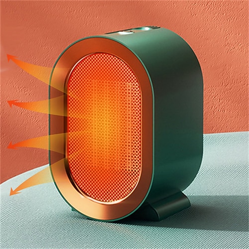 Tragbare elektrische Heizung mit Thermostat, 1200 W, sicher und leise, PTC-Keramikheizung, heizt bis zu 20 Quadratmeter Innenbereich, Winter-Warmluftgebläse, Mini-Heizkörper, Heizventilator für Image