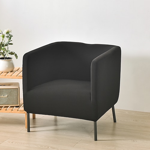 Stretch-Bezüge für quadratische Wannen, Stuhl, burgunderfarbener Schonbezug, Sofabezug, Möbelschutz, hochelastischer 1-teiliger Sofa-Stuhlbezug für das Wohnzimmer, strapazierfähiger Spandex-Stoff, Image