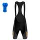 21grams Herren Radlerhosen Radlerhosen Trägerhose Jumpsuit 3D Pad Fahrradbekleidung Sommer Frühling MTB Atmungsaktiv Schnell Trocken Schwarz