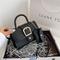 Damen Handtasche Umhängetasche PU-Leder Täglich Langlebig Feste Farbe Schwarz Weiß Gelb