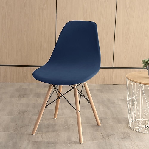 Samt-Esszimmerstuhlbezüge luxuriöse weiche Schonbezüge schützen Ihre Stühle in Burgunderrot und verleihen Ihrem Esszimmerdekor Eleganz und Komfort Image