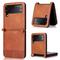 Lederhülle für Samsung Galaxy Z Flip5 Flip 5 4 3 Flip4 Flip3 5G Hybrid Kartenhalter Einschübe Schutzhülle Handy Geldbörse Hülle Funda Coque für Samsung Galaxy Z Flip 5 4
