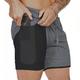 Herren Aktiv Shorts Kurze Hosen Kurze Sporthose Lässige Shorts Tasche Kordelzug Elastische Taille Feste Farbe Komfort Atmungsaktiv Kurz Sports Outdoor Täglich Stilvoll Casual / sportlich WeißBlau