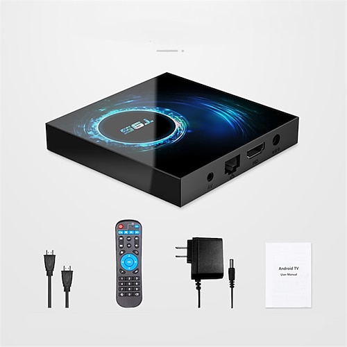 T95 Smart-TV-Box Android 10 unterstützt 6K 30fps YouTube Google Play Google Sprachassistent Lemfo 2.4g 5G WLAN Bluetooth 6K 16G 32GB 64GB 4K Quad Core Set-Top-Box Mediaplayer Image