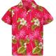 Herren Hemd Hawaiihemd Sommerhemd Knopfhemd Sommerhemd Lässiges Hemd Rosa Rote Blau Purpur Orange Kurzarm Graphic Blumen Umlegekragen Casual Täglich Button-Down Bekleidung Baumwolle Basic Modisch