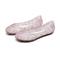 Damen Flache Schuhe Ballerina Gelees Schuhe Täglich Einfarbig Sommer Flacher Absatz Runde Zehe Brautkleider schlicht PVC Halbschuhe Silber Schwarz Rosa