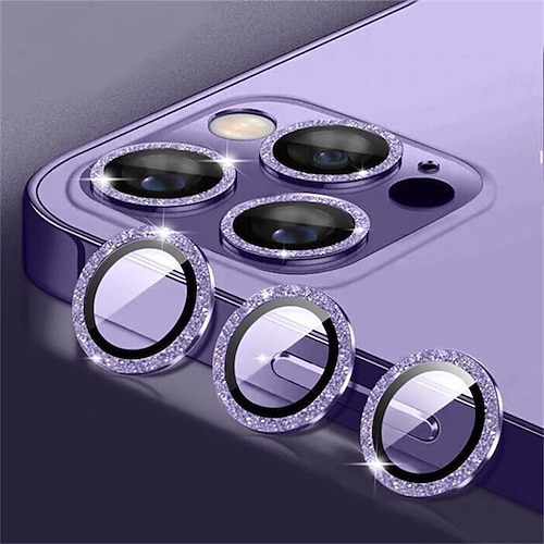 1 Set Kamera Schutzfolie Für Apple iPhone 16 iPhone 15 Pro Max Plus iPhone 14 13 12 11 Pro Max Mini SE X XR XS Max 8 7 Plus Gehärtetes Glas 9H Härte Anti-Fingerprint High Definition (HD) Diamant Image