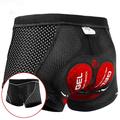 Herren Innenhose Fahrrad Bikershorts Fahrrad Unterwäsche Fahhrad Unterwäsche Shorts Gepolsterte Shorts / Gämse Semi-Form Fit (weniger enganliegende Passform) MTB Mountain Rennrad Sport 3D-Pad