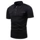 Herren Poloshirt Poloshirt aus Baumwolle Casual Sport Klassisch Kurzarm Basic Komfortabel Glatt Taste Tasche Sommer Regular Fit Schwarz Weiß Grau Poloshirt