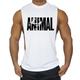 Herren Herren Tier Bodybuilding Tops Tankshirt Vintage Print T-Shirt Weste Muskelshirt Print 85% Baumwolle 15% Elasthan, schwarz , m