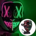 V for Vendetta Clownsmaske Clown Haloween Figuren LED-Maske Erwachsene Herren Damen Lustig Halloween Halloween Karneval Einfache Halloween-Kostüme