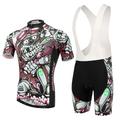 XINTOWN Herren Radtrikot mit Radhose kurz Trägern fahrradbekleidung set Radtrikot-Set Kurzarm MTB Mountain Rennrad Winter Schwarz Blau Fahhrad 3D-Pad Atmungsaktiv Rasche Trocknung Sport Mit Mustern