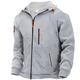 Herren Kapuzenshirt mit durchgehendem Reißverschluss Jacke Sweatjacke Schwarz Wein Königsblau Blau Grün Mit Kapuze Glatt Zip Sport Natur Sport Strassenmode Heißprägen Basic Strassenmode Casual