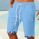 Herren Shorts Kurze Hosen Sommer-Shorts Strandshorts Kurze Hosen Tasche Kordelzug Elastische Taille Kokosnussbaum Patchwork Komfort Atmungsaktiv Kurz Casual Täglich Festtage Sport Modisch Wei